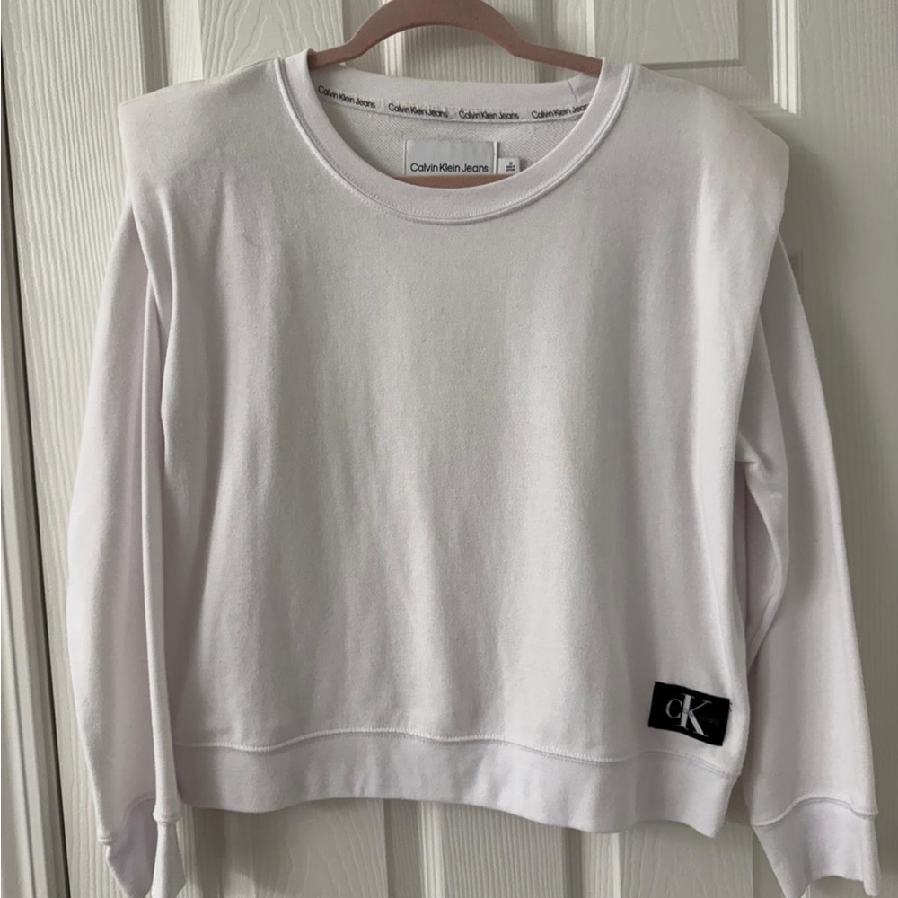 Calvin Klein Jeans Off-White Crewneck Sweatshirt